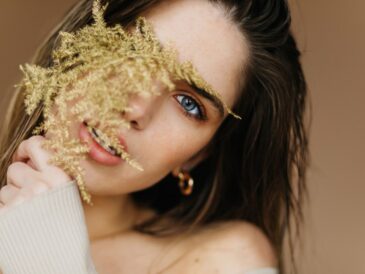 woman with natural makeup